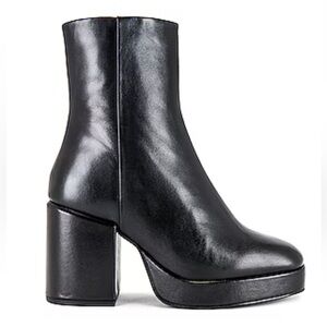 Seychelles Sweet Lady Black Platform Block Heel Women's Bootie